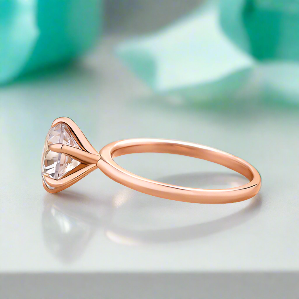 2.0 Ct Round Cut Solitaire Engagement Ring-Evani Naomi Jewelry