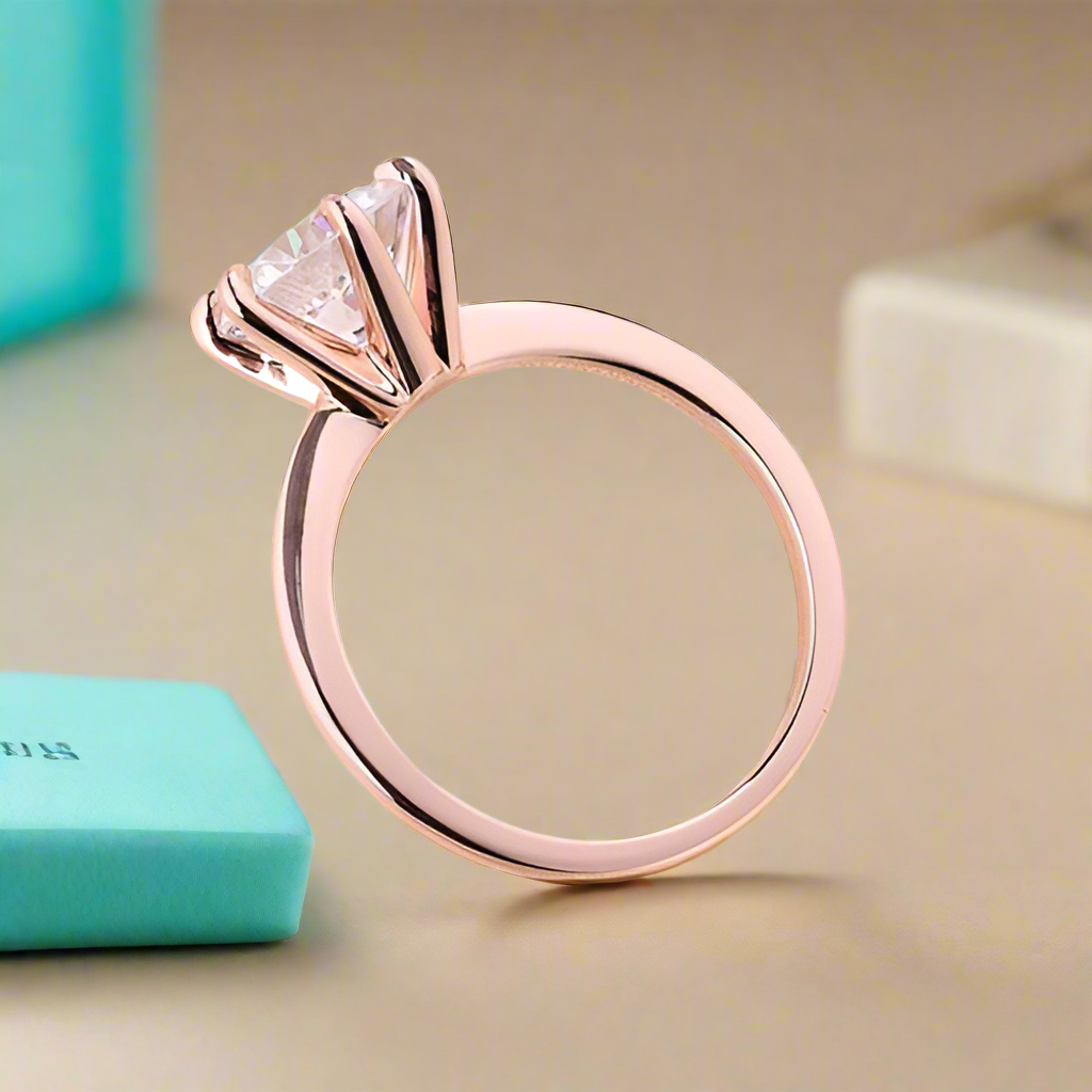 2.0 Ct Round Cut Solitaire Engagement Ring-Evani Naomi Jewelry