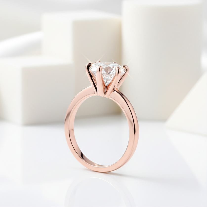 2.0 Ct Round Cut Solitaire Diamond Engagement Ring-Evani Jewelry