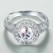2.0 Ct Round Cut White Gold Engagement Ring-Evani Naomi Jewelry