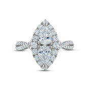 2.0 Ctw Pear Cut Diamonds Engagement Ring-Evani Naomi Jewelry
