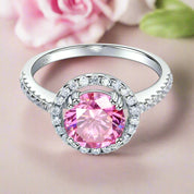2.00 ct Round-cut Diamond Halo Ring-Evani Naomi Jewelry