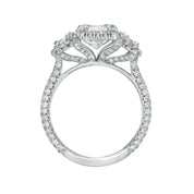 2.5 Ct Radiant Cut Three Stone Engagement Ring-Evani Naomi Jewelry