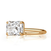 2.50 Ct Radiant Cut Diamond 14k Yellow Gold Engagement Ring-Evani Naomi Jewelry