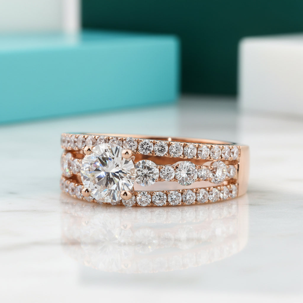 2.50 ct Round Brilliant Cut Diamond Engagement Ring-Evani Jewelry