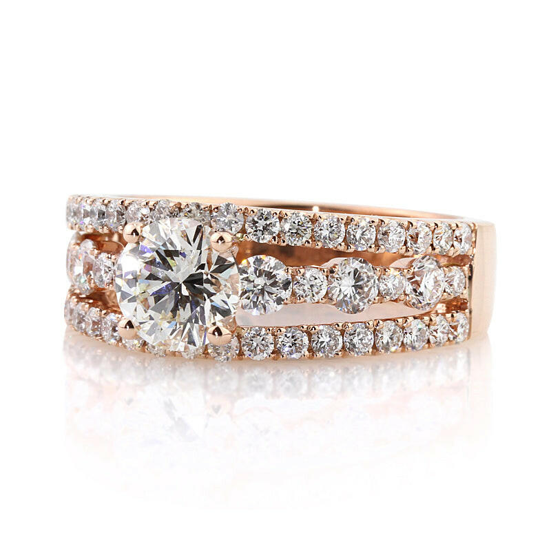2.50 ct Round Brilliant Cut Diamond Engagement Ring-Evani Naomi Jewelry