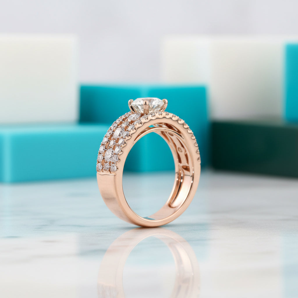 2.50 ct Round Brilliant Cut Diamond Engagement Ring-Evani Jewelry