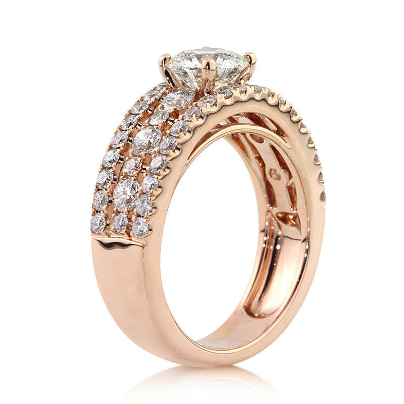 2.50 ct Round Brilliant Cut Diamond Engagement Ring-Evani Naomi Jewelry