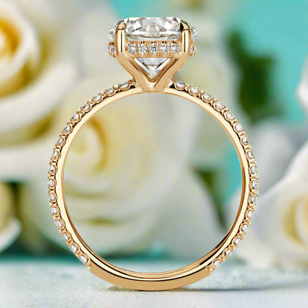 2.50 ct Round Brilliant Cut Diamond Engagement Ring-Evani Naomi Jewelry