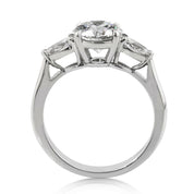2.50 ct Round Brilliant Cut Three Diamond Engagement Ring-Evani Naomi Jewelry