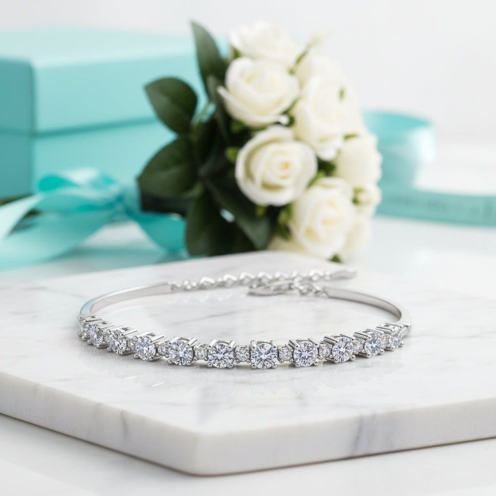 2.7 ct Round Diamonds Chain Bracelet