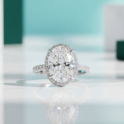 2ct D Color Oval Cut Diamond Engagement Ring-Evani Jewelry