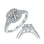 2ct D Color Round Diamond Engagement Ring-Evani Naomi Jewelry