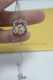 Beating 0.5 ct Diamond Heart Shaped Necklace