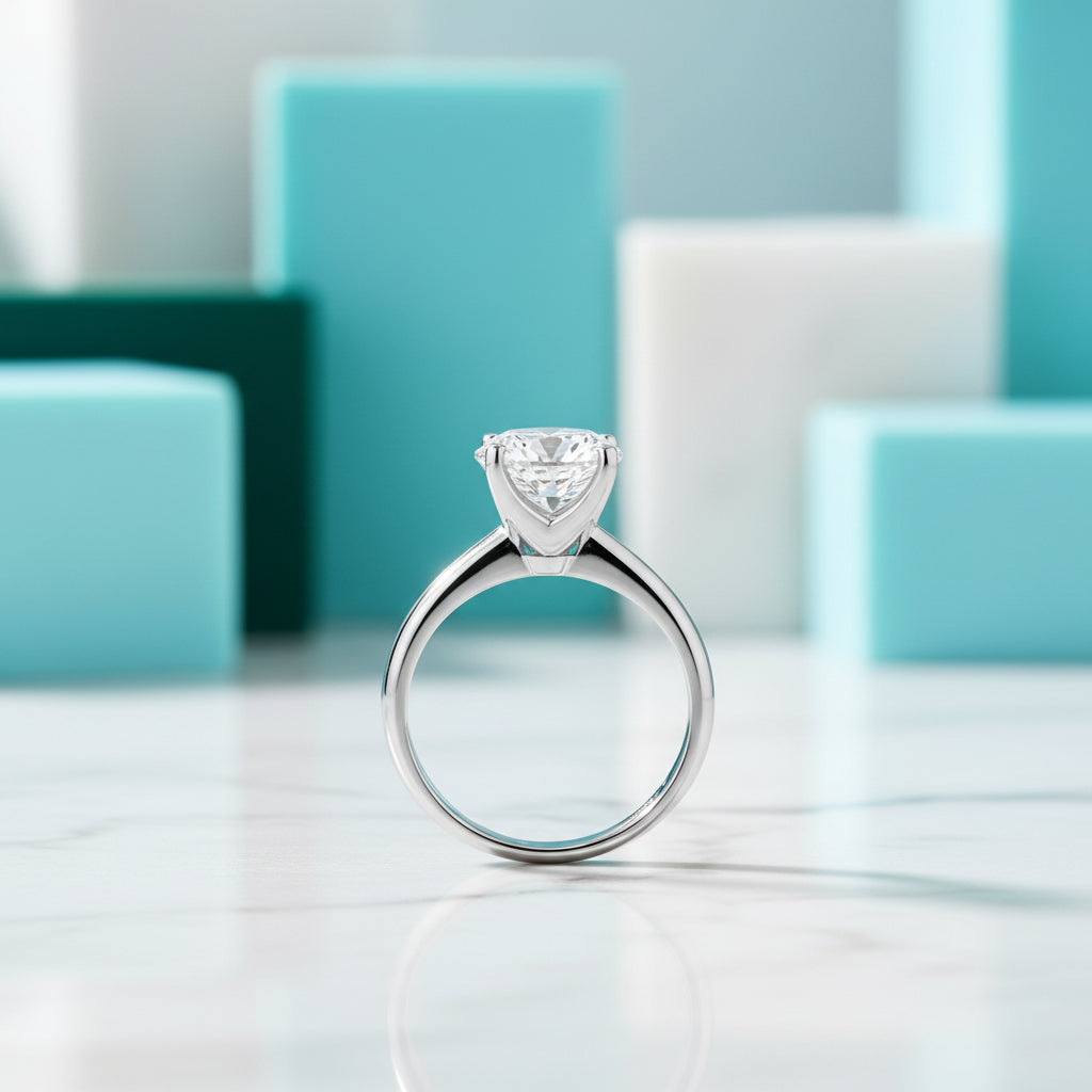 3.0 Ct Princess Cut Diamond Classic Solitaire Engagement Ring-Evani Jewelry