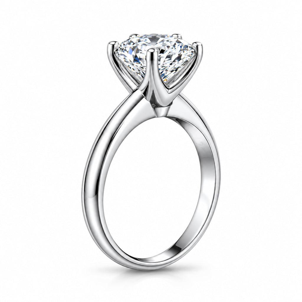 3.0 Ct Princess Cut Diamond Classic Solitaire Engagement Ring-Evani Jewelry