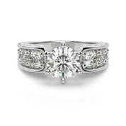 3.0 Ct Round Diamond 6 Prong Engagement Ring-Evani Naomi Jewelry