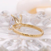 3.0 ct Oval Cut 14k Gold Engagement Ring-Evani Naomi Jewelry