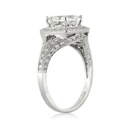 3.0 ct Princess Cut Diamond 14k White Gold Engagement Ring-Evani Naomi Jewelry