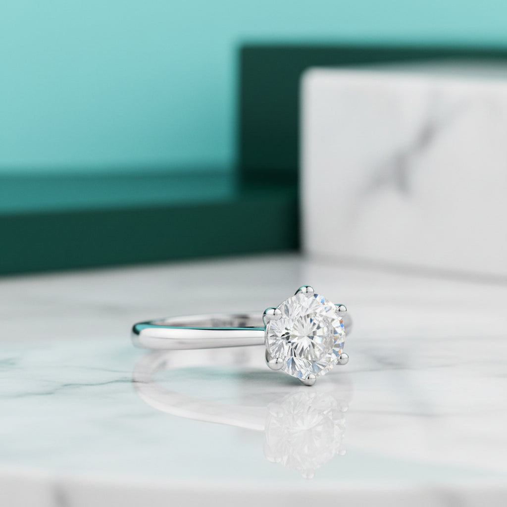 3.00 ct Classic Diamond Solitaire Engagement Ring-Evani Jewelry