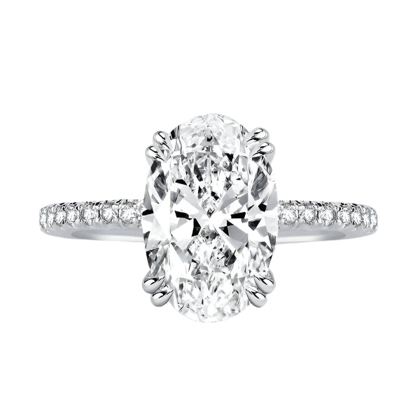 3.5 Ct Oval Cut Diamond Engagement Ring-Evani Naomi Jewelry