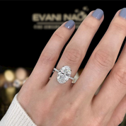 3.50 ct Classic Oval-cut Diamond Engagement Ring-Evani Naomi Jewelry