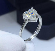 3ct Heart Cut Forever Love Diamond Engagement Ring-Evani Naomi Jewelry