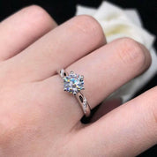 3ct Round Diamond Solitaire Engagement Ring-Evani Naomi Jewelry