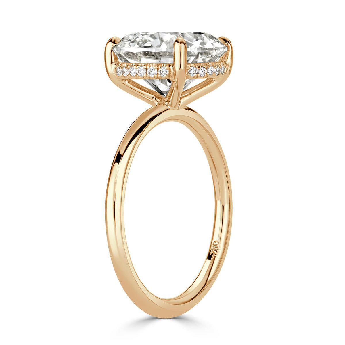 5.00 Ct Round Brilliant Cut Diamond Engagement Ring-Evani Naomi Jewelry