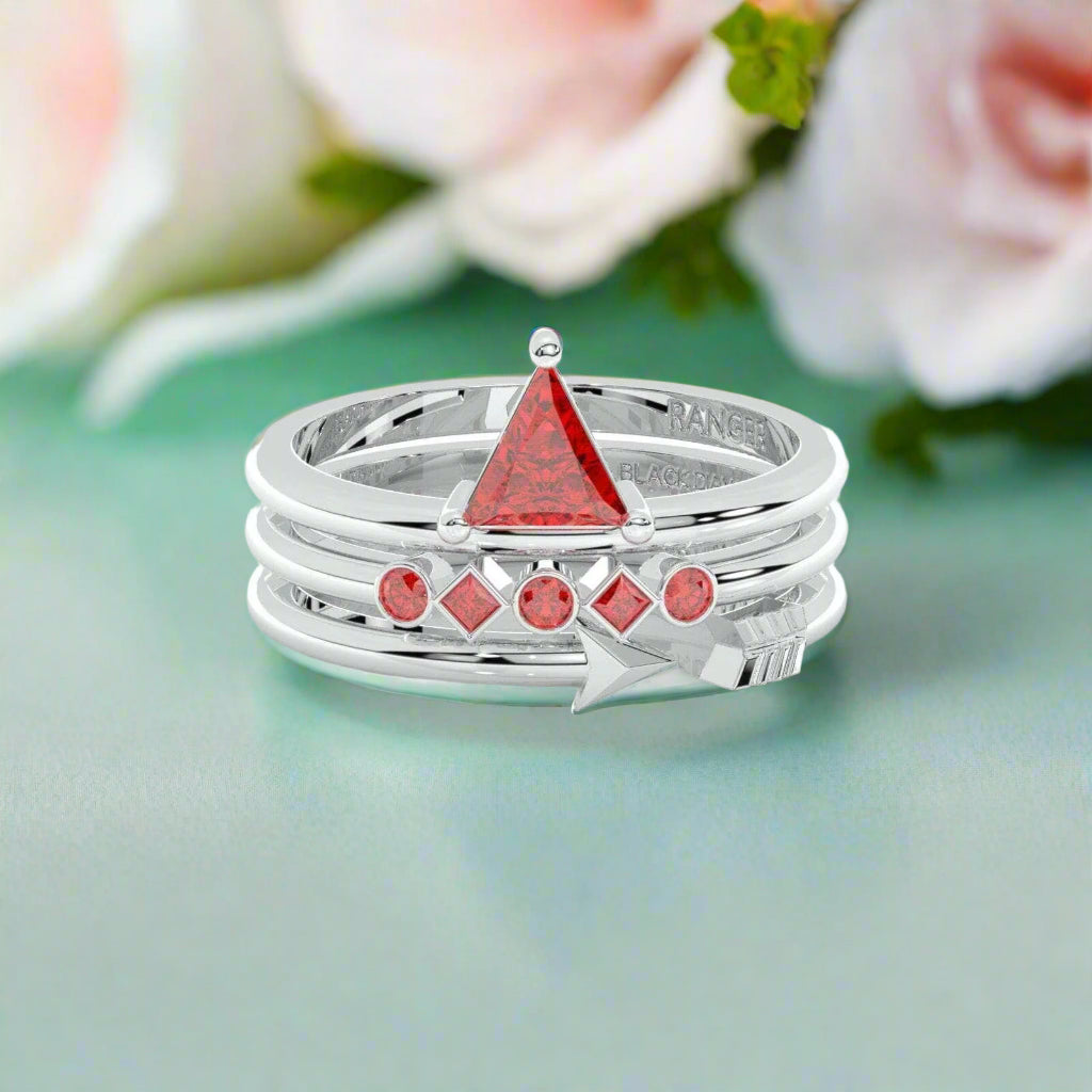 Archers and Rangers Ring Set- Video Game Inspired Rings in 14k Yellow Gold-Evani Naomi Jewelry