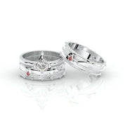 Assasin's Promise Ring Set (Women)- Video Game Inspired Rings in14k Yellow Gold-Evani Naomi Jewelry
