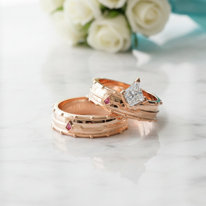 Assasin's Promise Diamond Ring in 14k Yellow Gold-Evani Jewelry