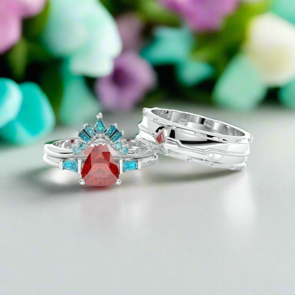 Assassin's Romance Engagement Ring- Video Game Inspired Rings in 14k Yellow Gold-Evani Naomi Jewelry