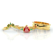 Assasin's Romance (Unisex)- Video Game Inspired Rings in 14k Yellow Gold-Evani Naomi Jewelry