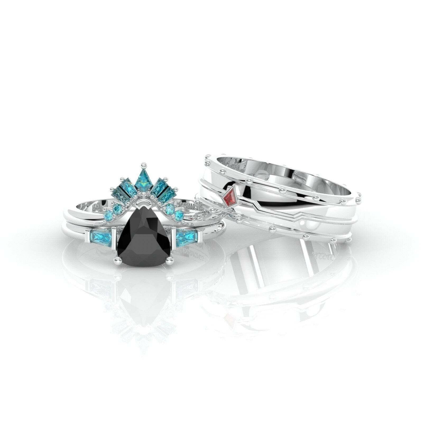Assasin's Romance (Unisex)- Video Game Inspired Rings in 14k Yellow Gold-Evani Naomi Jewelry
