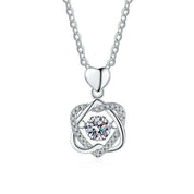 Beating 0.5 ct Diamond Heart Shaped Necklace-Evani Naomi Jewelry