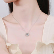 Beating 0.5 ct Diamond Heart Shaped Necklace-Evani Naomi Jewelry