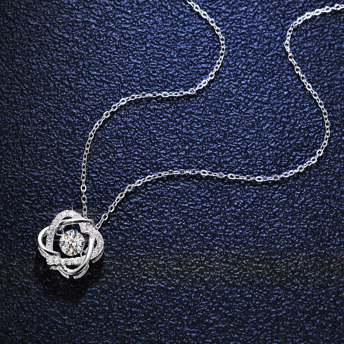 Beating 0.5 ct Diamond Heart Shaped Necklace-Evani Naomi Jewelry