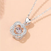Beating 0.5 ct Diamond Heart Shaped Necklace-Evani Naomi Jewelry