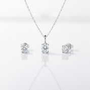 Brilliant 1.0 ct Oval-cut Diamond Jewelry Set-Evani Jewelry