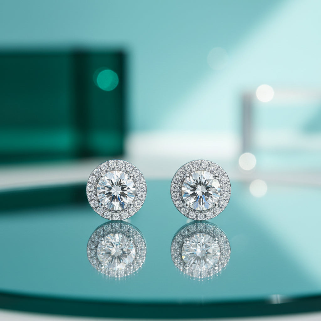 Brilliant Round-cut Diamond Jewelry Set-Evani Jewelry