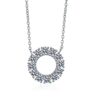 Circular 1.2 ct Diamond Pendant Necklace-Evani Naomi Jewelry