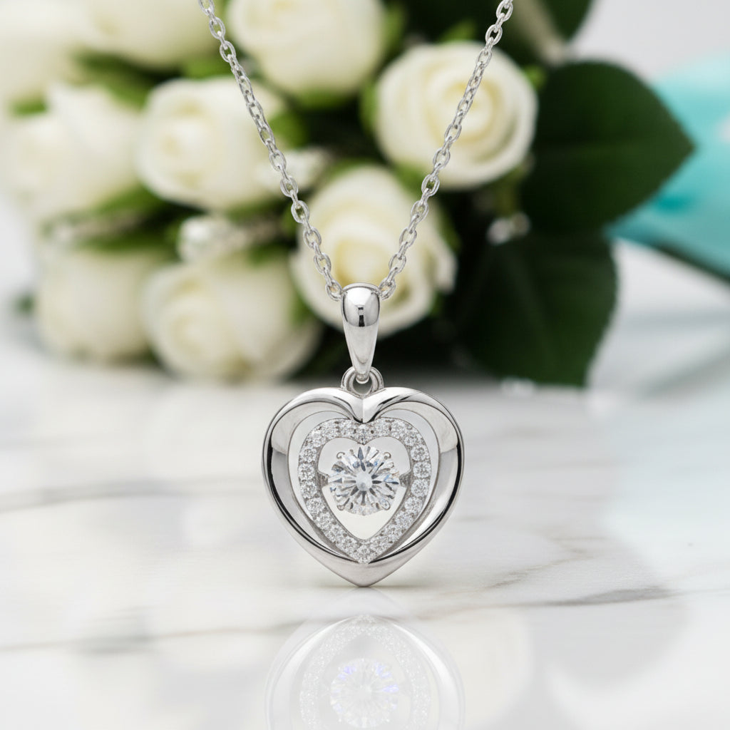Classic 0.5 ct Diamond Heart Shaped Necklace-Evani Jewelry