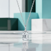 Classic 1.0 ct Emerald-cut Diamond Jewelry Set-Evani Jewelry