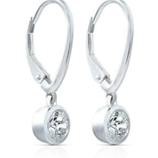 Classic 1.0 ct Lever Back Diamond Earrings-Evani Naomi Jewelry