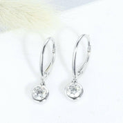 Classic 1.0 ct Lever Back Diamond Earrings-Evani Naomi Jewelry