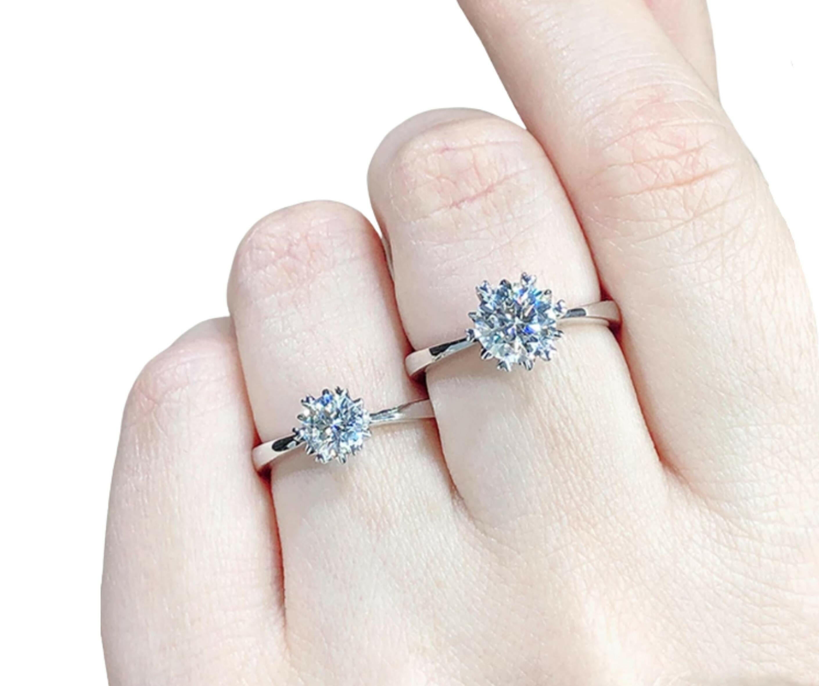 Classic 1.00 ct 6.5mm Diamond Engagement Ring-Evani Jewelry