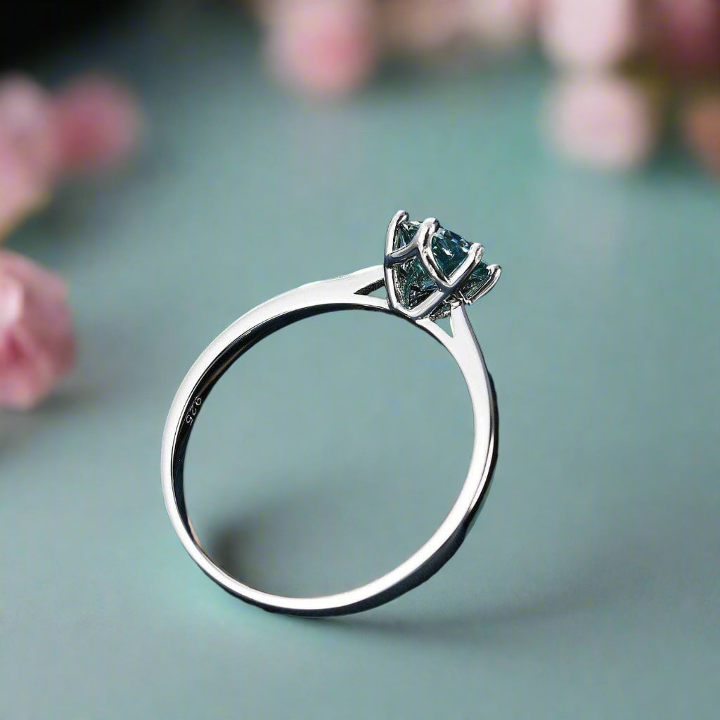 Classic 1.00 ct Round Diamond Solitaire Engagement Ring-Evani Naomi Jewelry