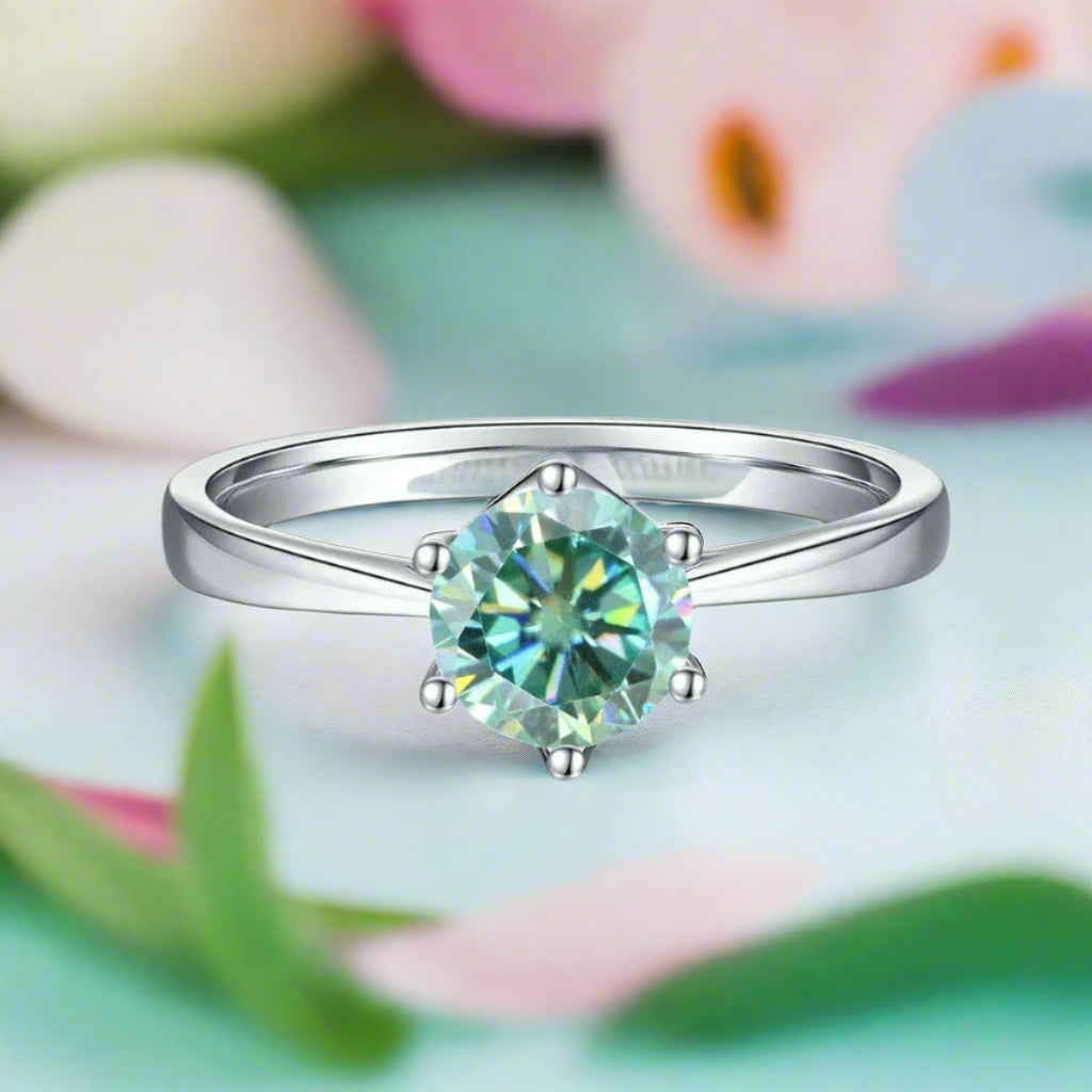 Classic 1.00 ct Round Diamond Solitaire Engagement Ring-Evani Naomi Jewelry