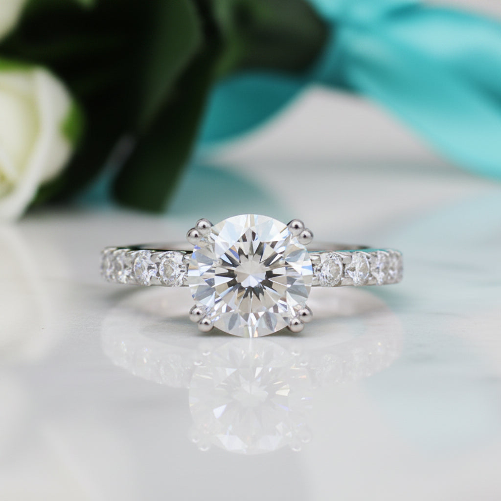 Classic 2ct Round Diamond Row Ring-Evani Jewelry